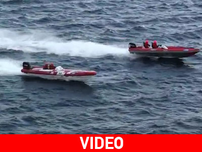 To video από τον αγώνα σκαφών στη Νέα Μάκρη